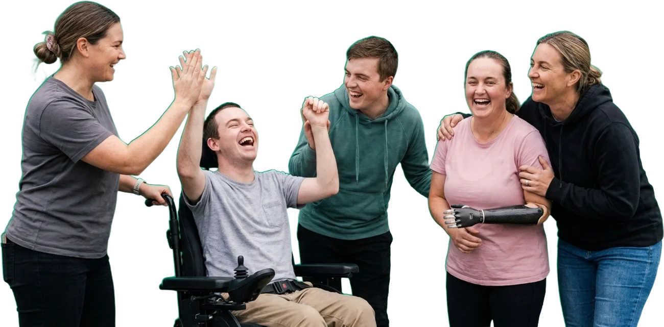 Asina participants and support workers together